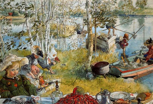 Carl-larsson-peche aux écrevisses