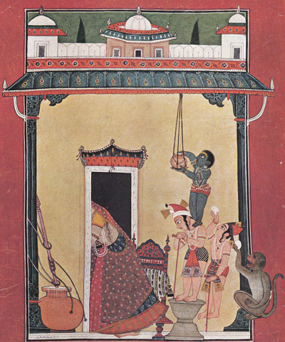 10 Krishna-volant-du-beurre-peinture-indienne