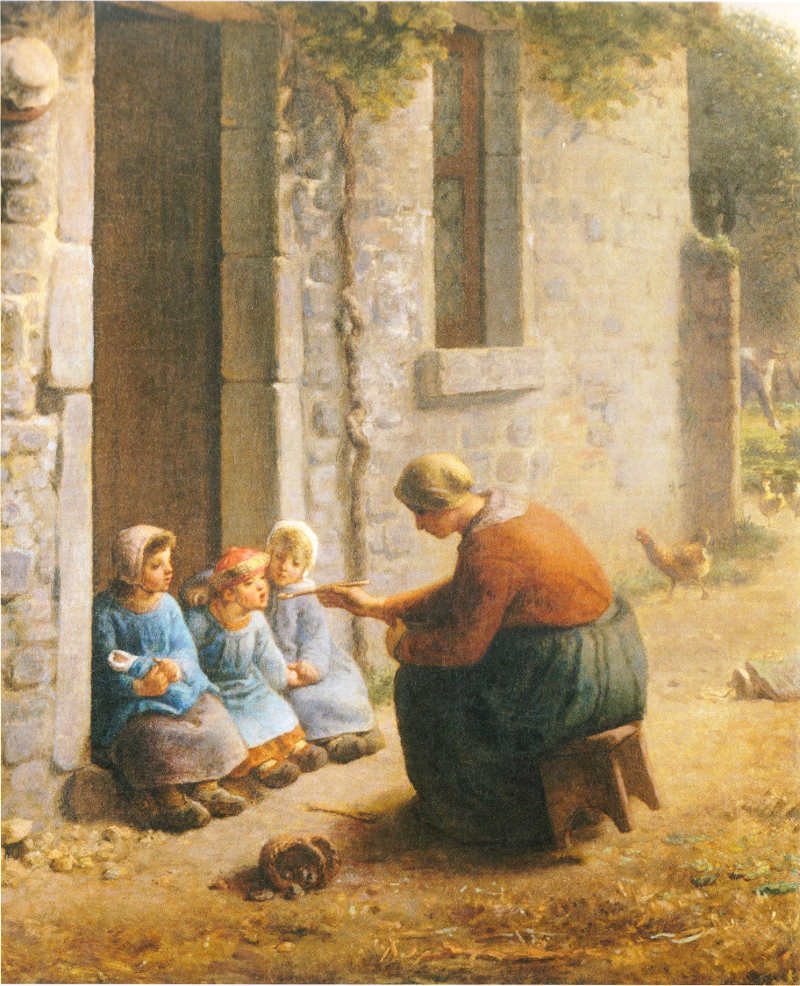 Millet La becquée