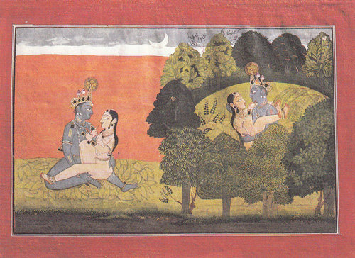 4 Les-félicités-de-Krishna-et-Raddha-peinture-indienne
