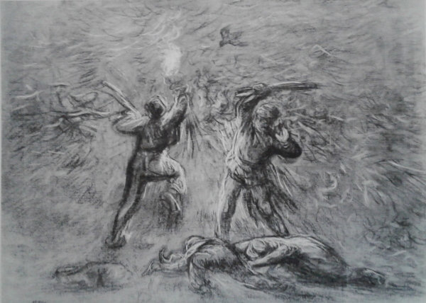 Chasse aux oiseaux gravure (1)