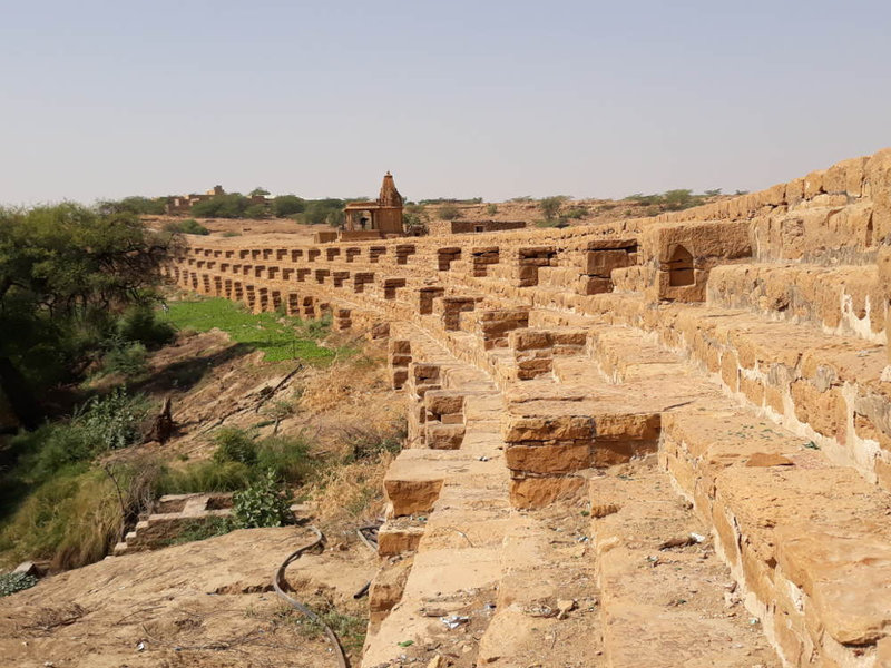Bada Bagh Barrage du lac temporaire