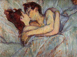 Toulouse-Lautrec Dans le lit Baiser