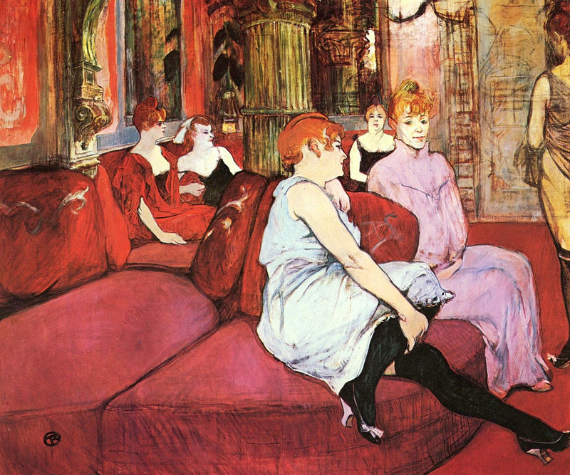Toulouse-Lautrec Au salon de la rue des Moulins v 1894