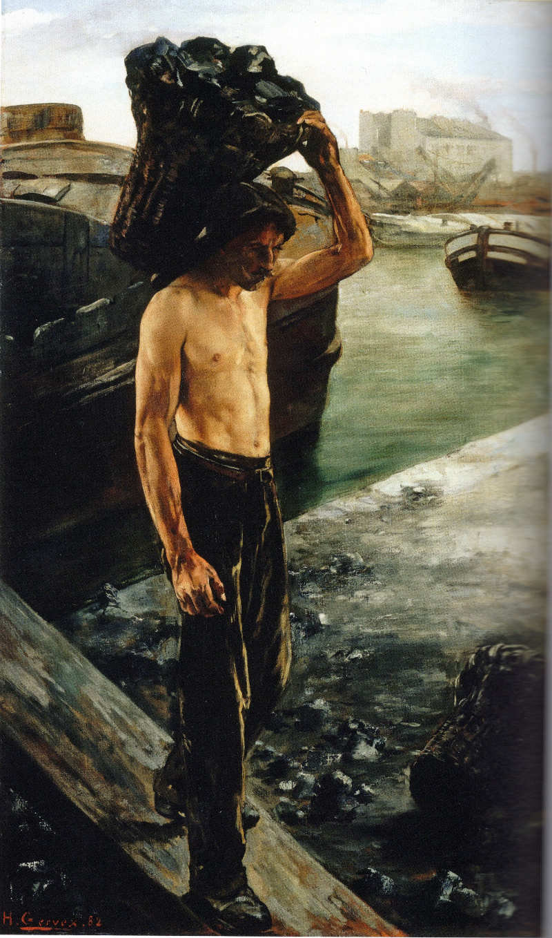 Hervé Gervex  Le Coltineur de charbon