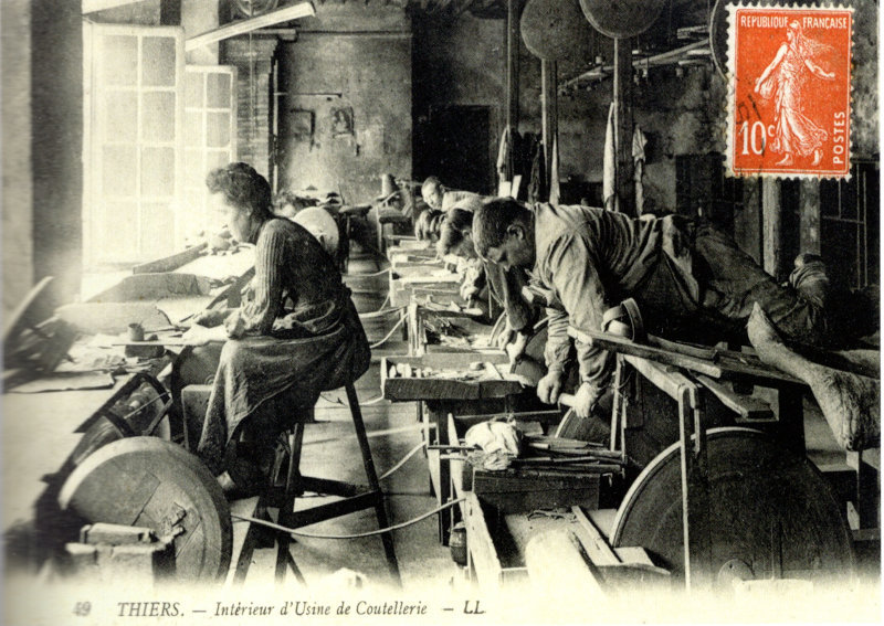 Thiers intérieur d’usine de coutellerie