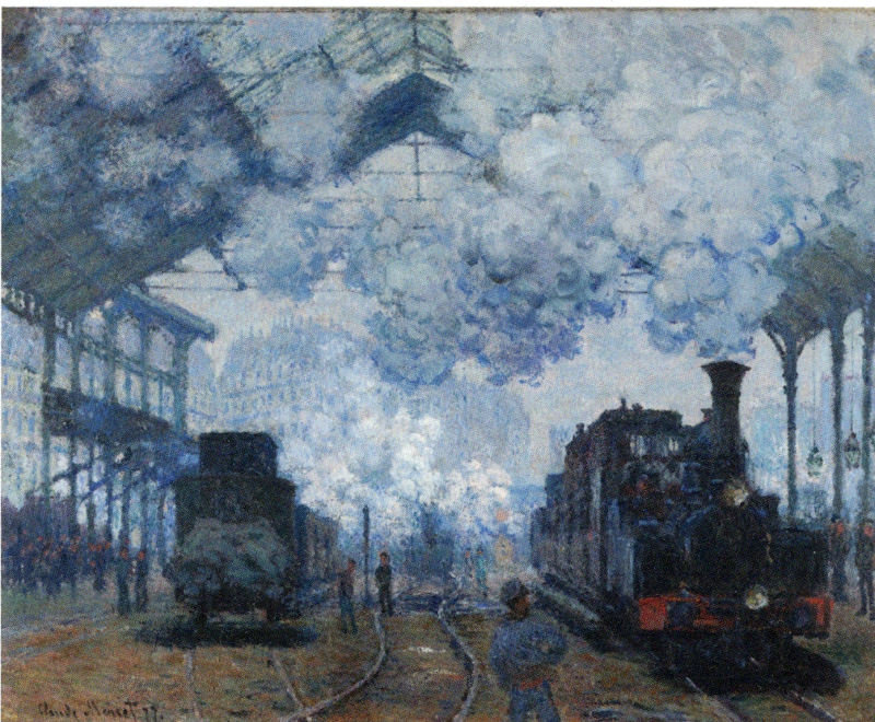 Claude Monet L’intérieur de la gare Saint Lazare