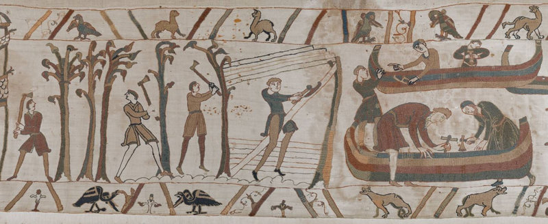 4 Tapisserie Bayeux Construction des navires