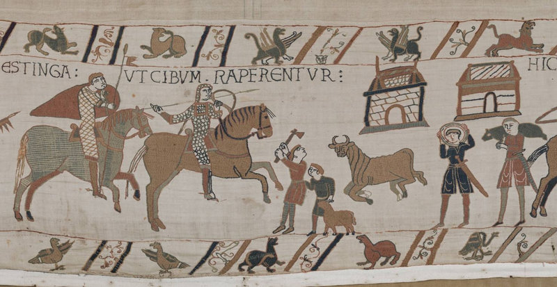 9 Tapisserie Bayeux Recherche de vivres