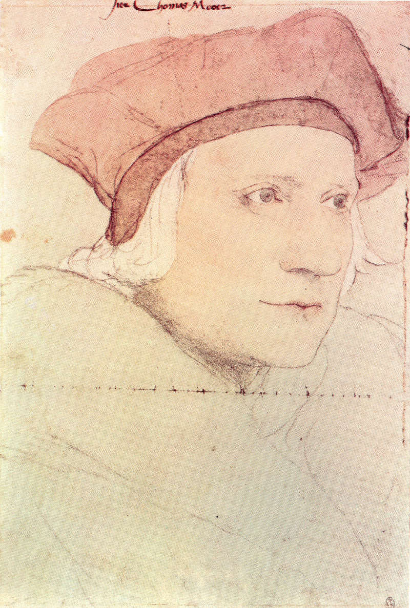 Portrait de Thomas More Dessin Holbein