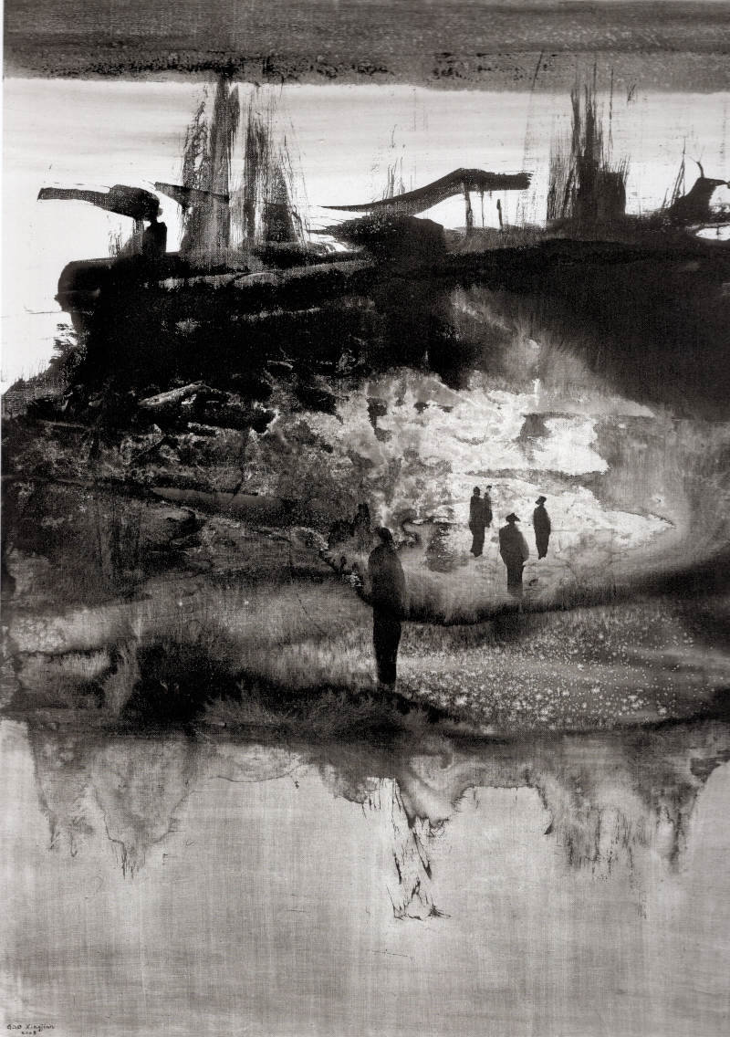 18 GĿo Xîgjiàn  La traversée  2008. 116x89 cm