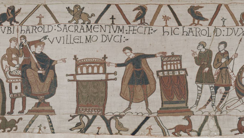 1 Tapisserie Bayeux Serment d'Harold