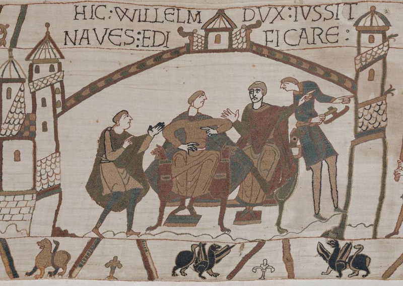 3 Tapisserie Bayeux Guillaume ordonne construction bateaux