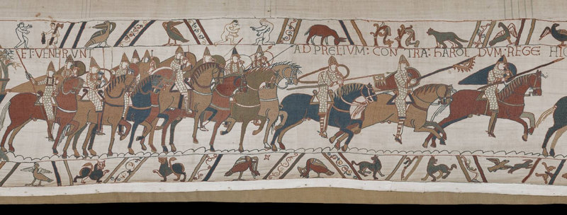 21 Tapisserie Bayeux Soldats montent au combat