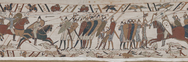 27 Tapisserie Bayeux Armée anglaise encerclée