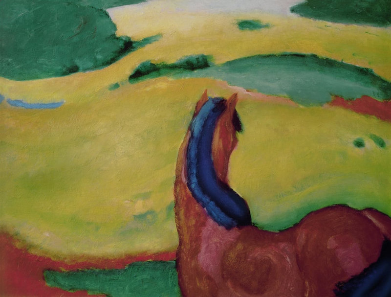 4 Franz Marc  Cheval dans un paysage  1910