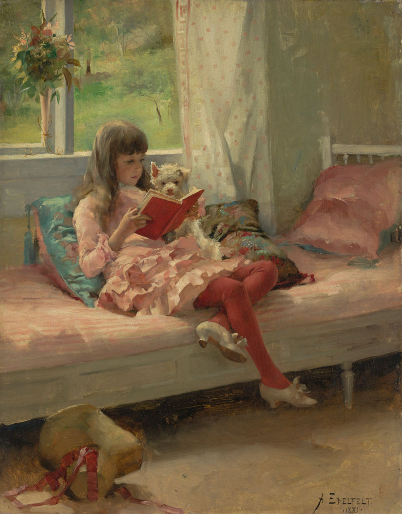 13 Albert Edelfelt  Bons amis I (Berta et Capi) (1881)