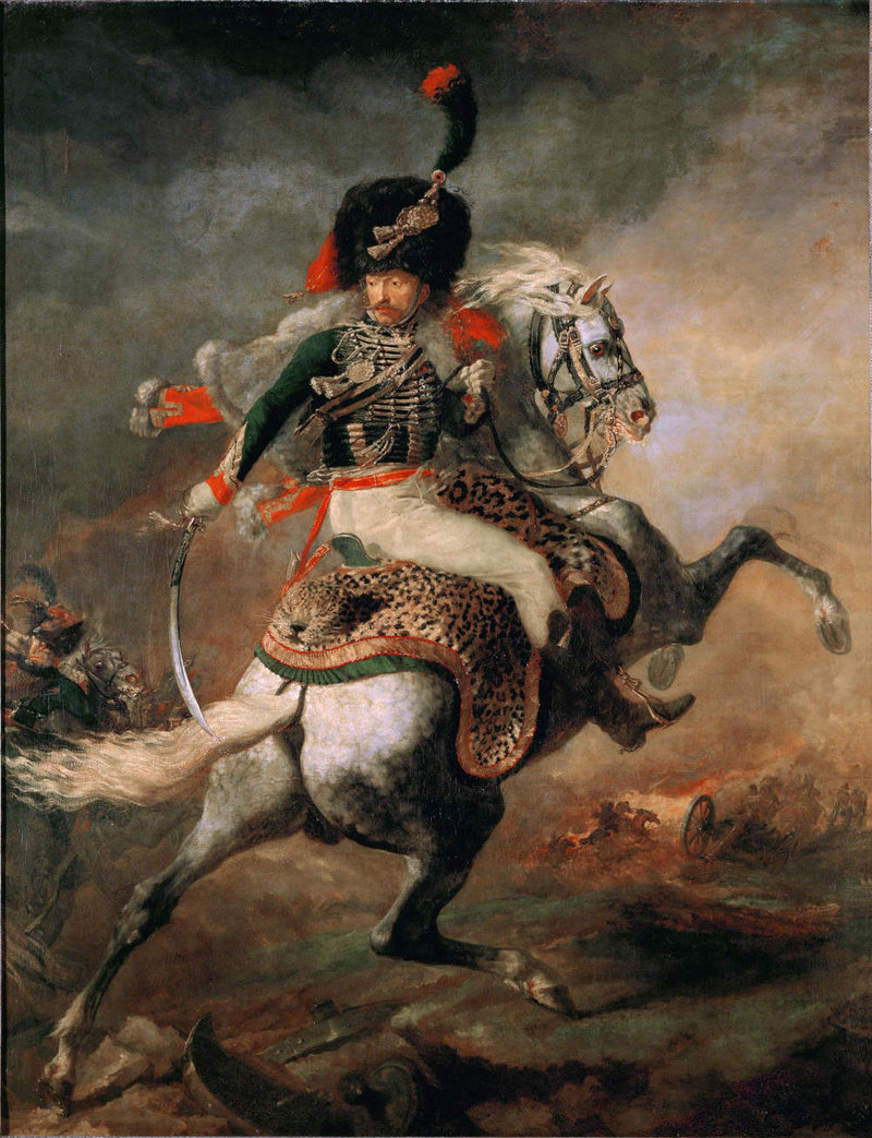 10 Géricault  Officier de chasseur à cheval de la garde impériale chargeant  1812