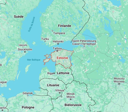 Carte Estonie